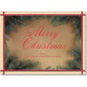 Christmas Greenery Border Holiday Card