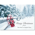 Merry Christmas Sled Holiday Card