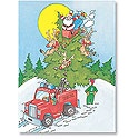 Santa's Towing Holiday Card