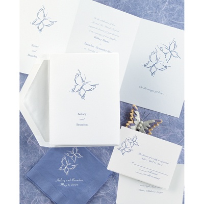 Butterfly Wedding Invitation Cards on All Wedding Invitations   Butterflies From Ann S Bridal Bargains