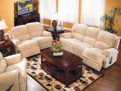 7 Piece Klara Cream Sofa, Chair, 3 Tables &amp; 2 Lamps