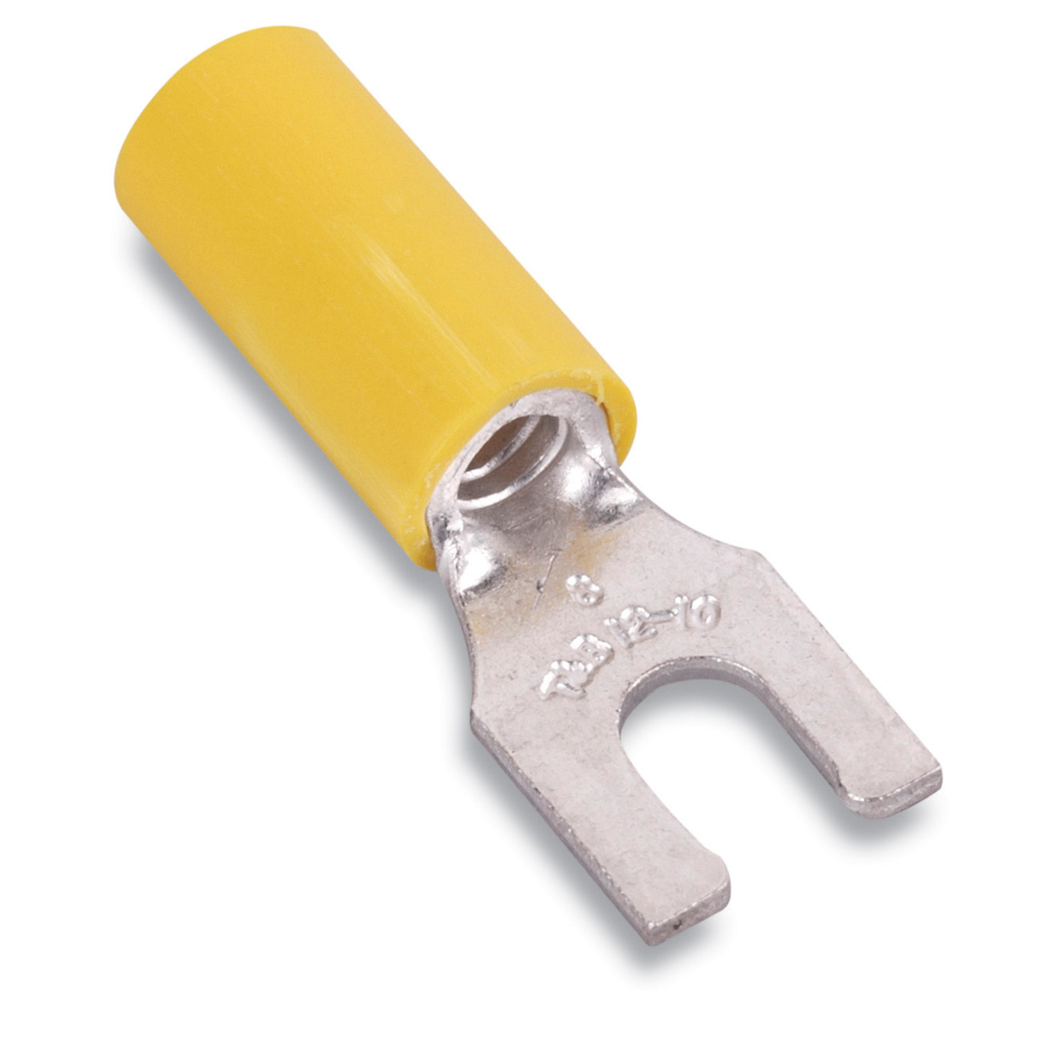 Product image for Thomas & Betts RC2223 Nylon-Insulated Locking Fork Terminal - #12-10, #10bolt (500/Pkg)