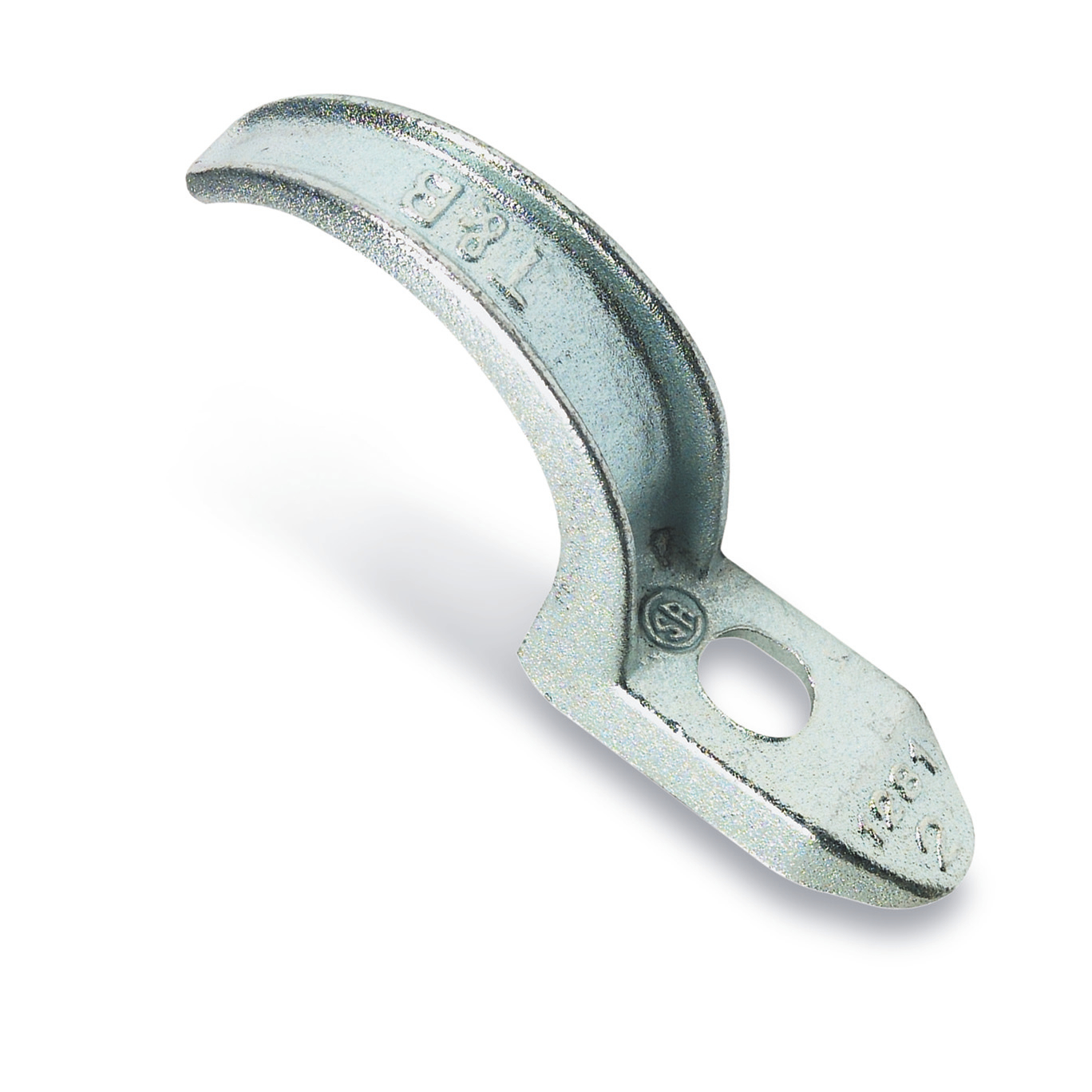 Product image for Steel City HS-404-SC 1-1/4 Inch Rigid/IMC Malleable Iron 1-Hole Pipe Strap
