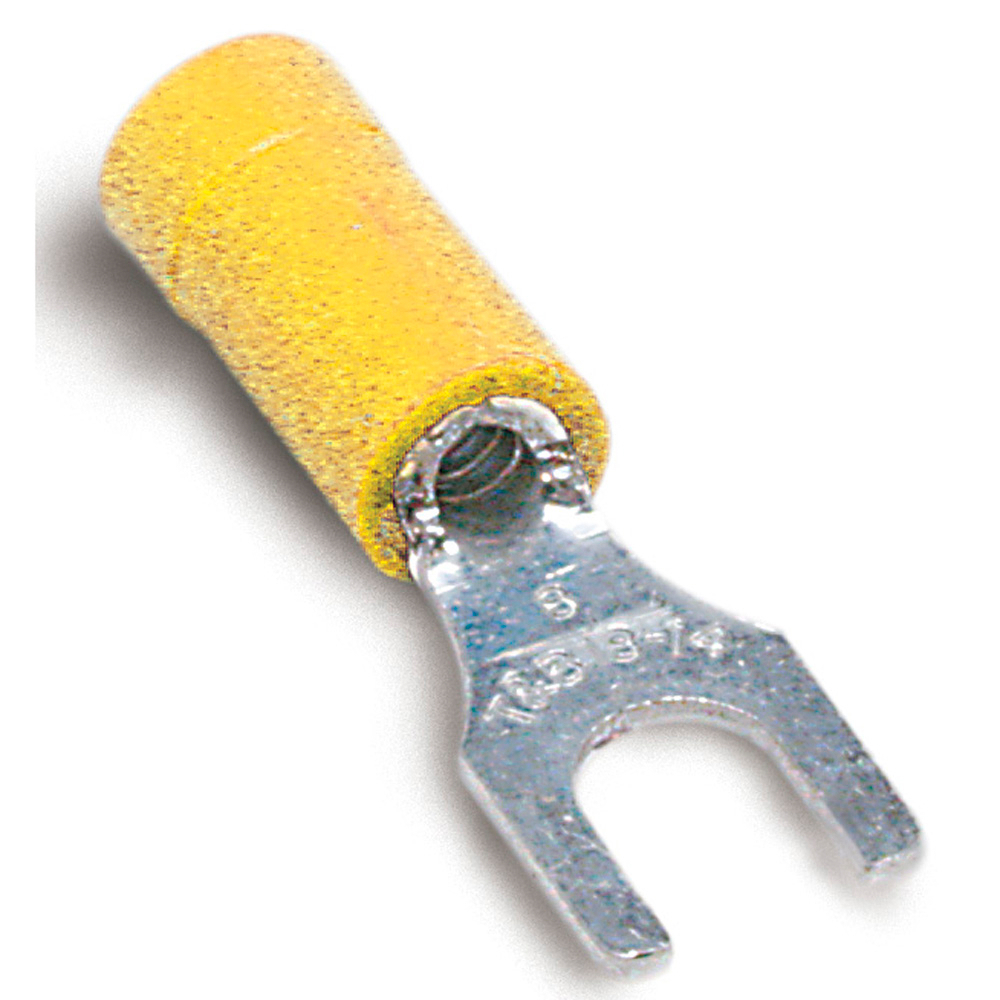 Product image for Thomas & Betts 10RC-8F Vinyl-Insulated Fork Terminal - #12-10, #8bolt