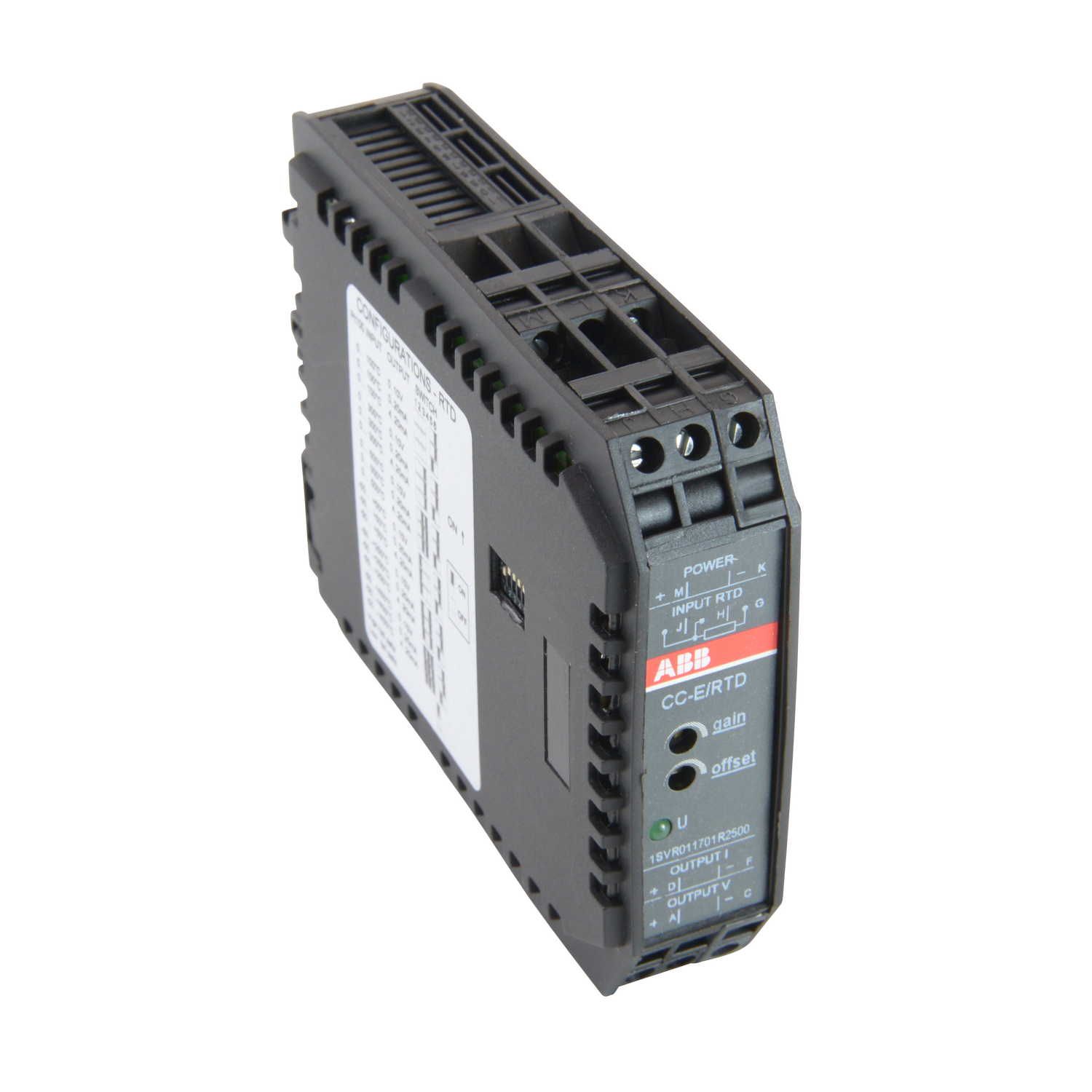 Product image for ABB 1SVR011701R2500 CC-E/RTD ANLOG