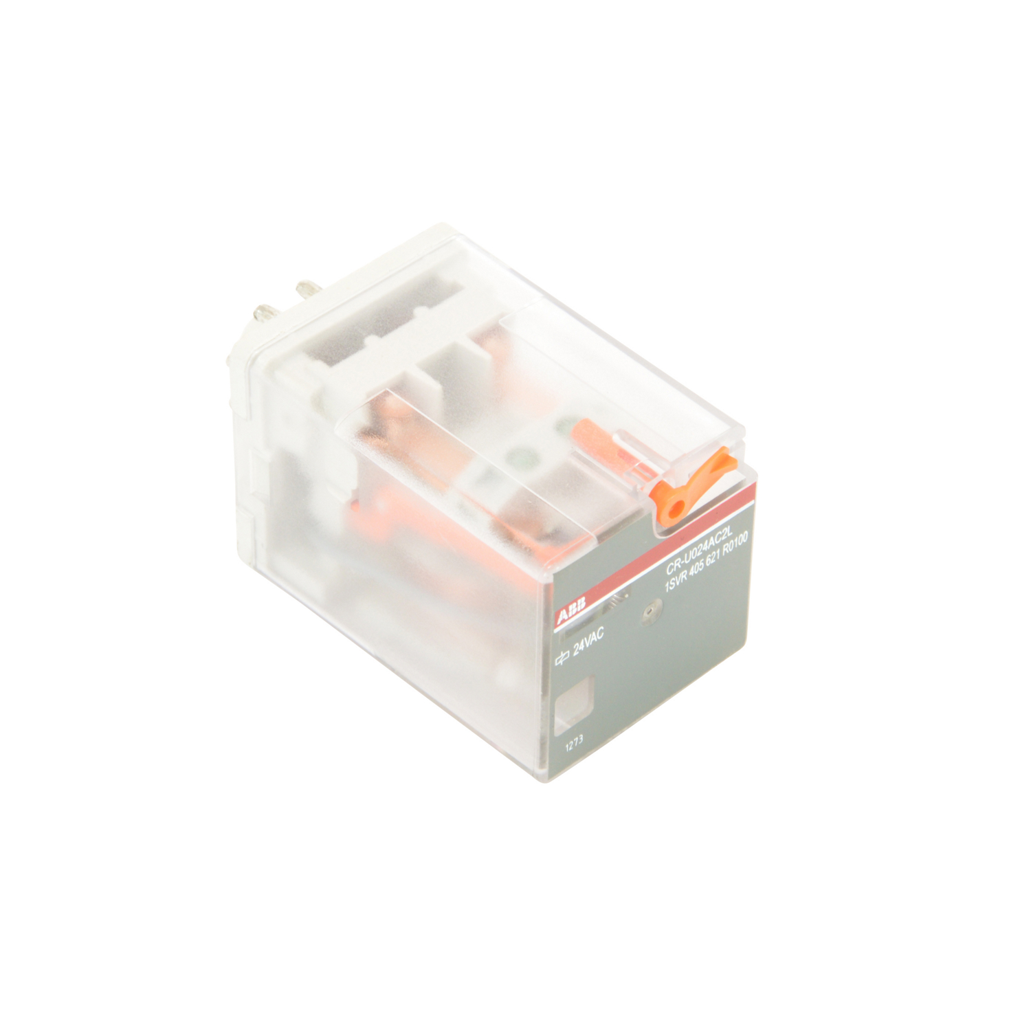 Product image for Thomas & Betts 1SVR405621R0100 Cr-U024ac2l Dpdt 24 VAC LED Interface Relay