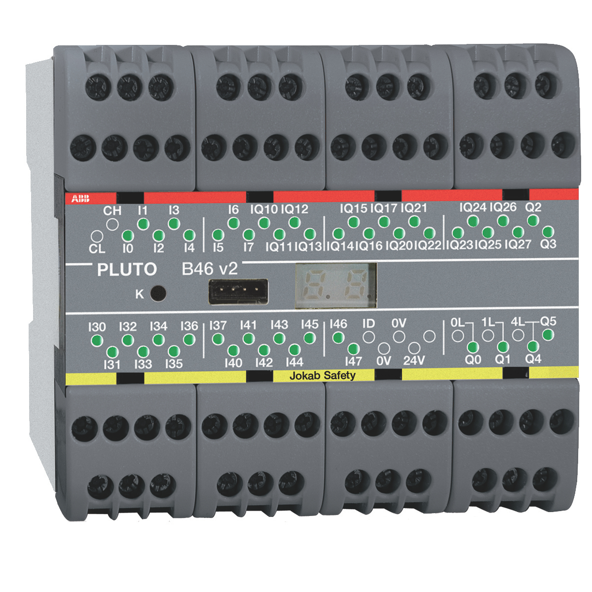 2TLA020070R1700 JOKAB PLUTO B46 V2 SAFETY-PLC