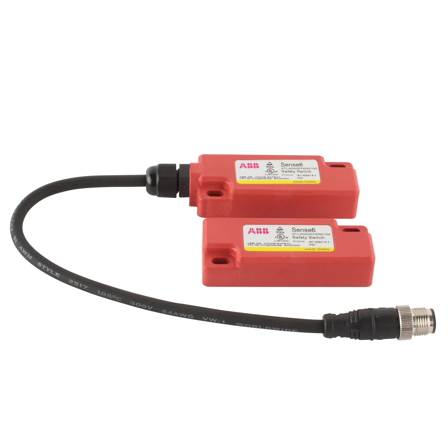 2TLA050074R2100 JOKAB SENSE 6, QC CABLE, 2NC/1NO