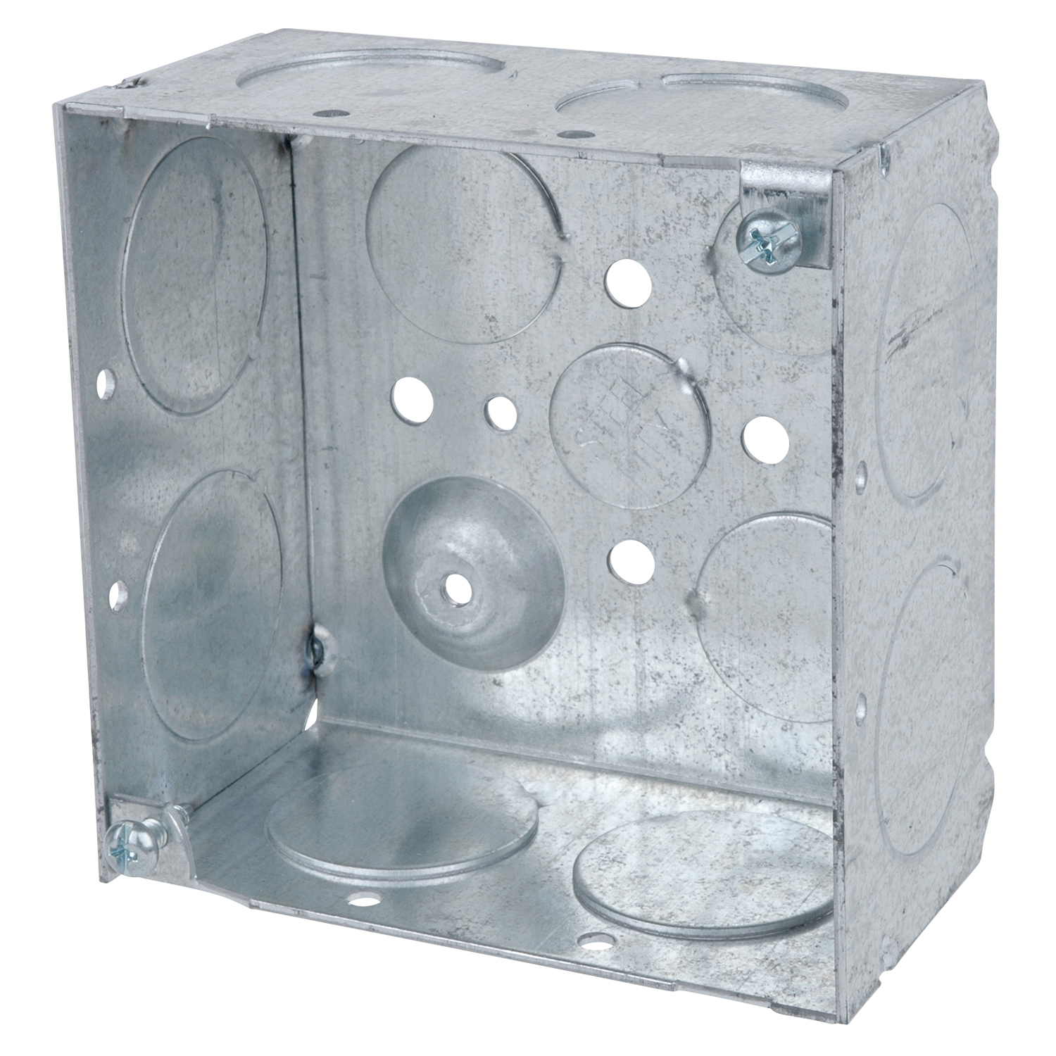 Steel City 521711234E Square Box with Knock Out 4" 