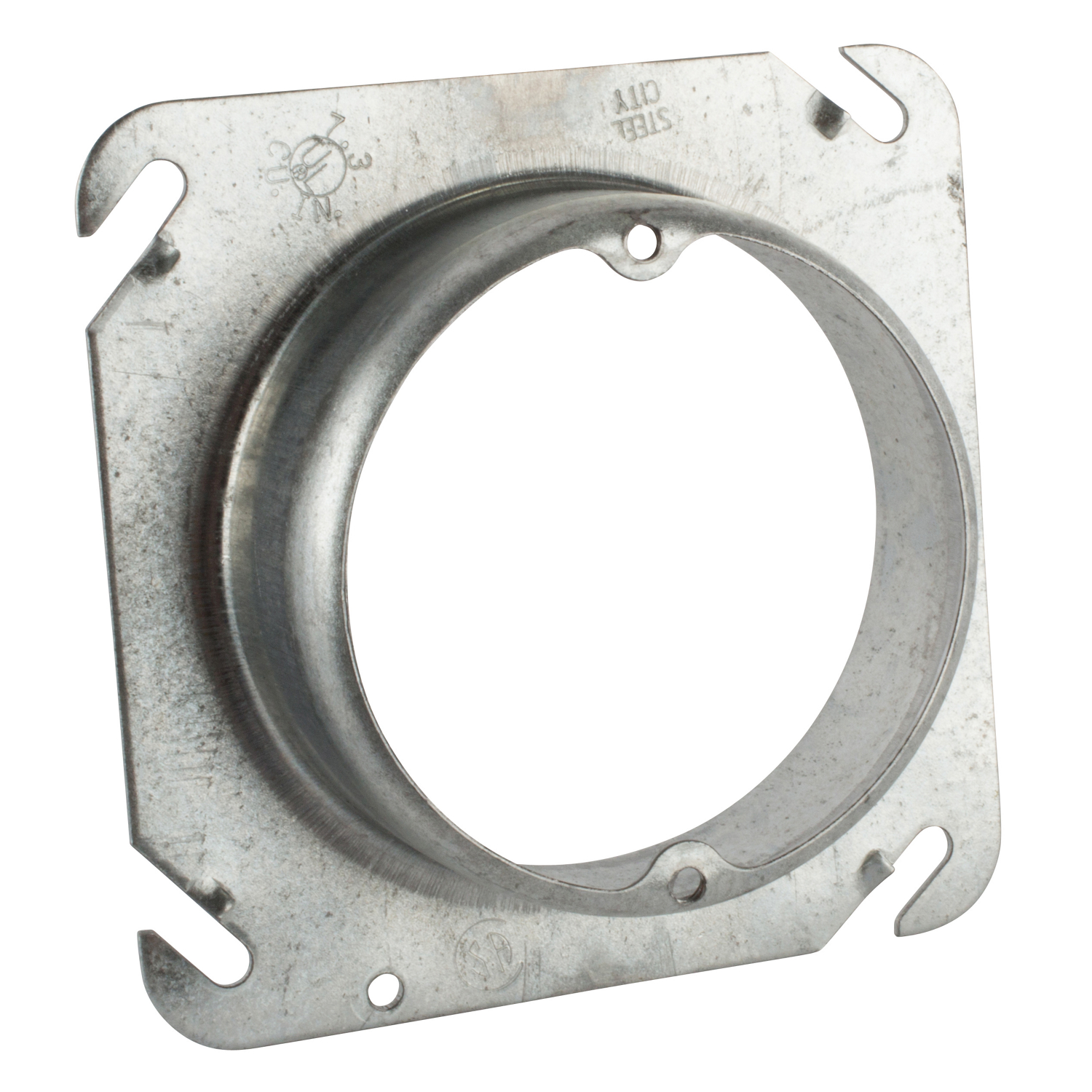 Product image for Steel City 52C3-1-1/4 4" Steel Square Box Cover, 1-1/4" Raised, 7.3 cu.in.