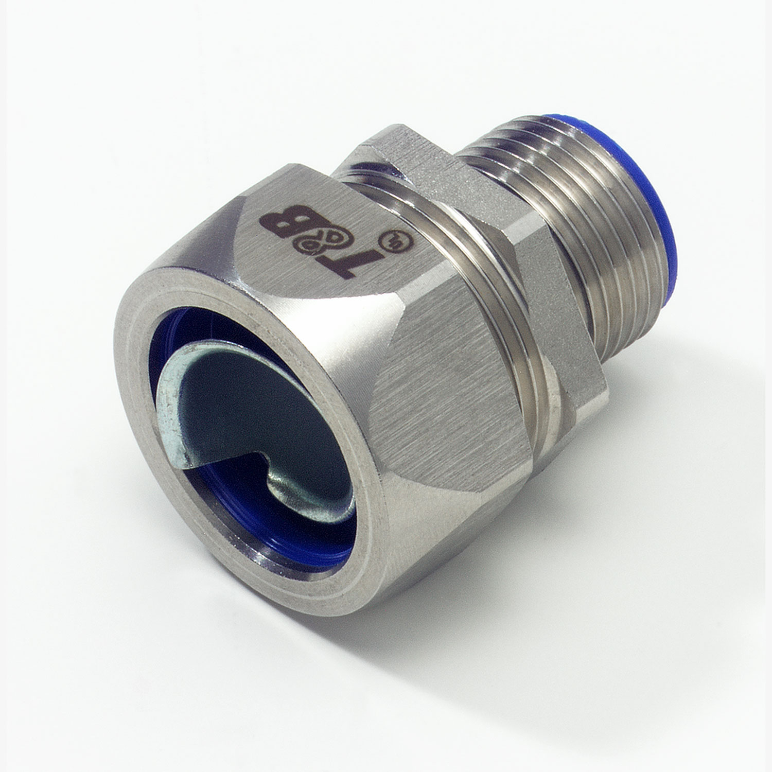 Product image for Thomas & Betts 5333SST 3/4" Straight Liquidtight Connector, Stainless Steel