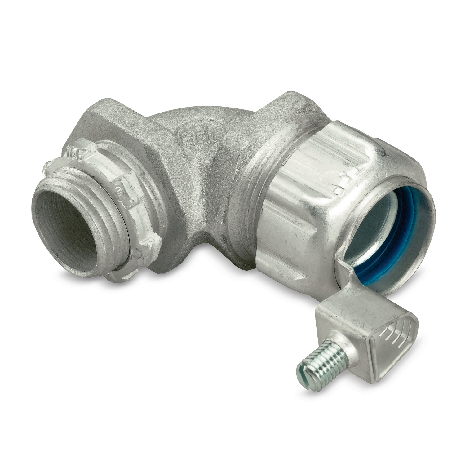 Product image for Thomas & Betts 5353GR 3/4 Inch 90 Degree Insulated Liquidtight Ground Fitting