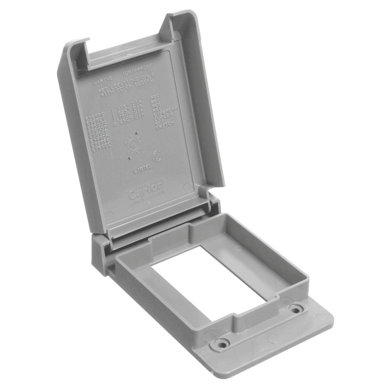 Product image for CARLON E98GCBN CIRCUIT BREAKER WP COVER-GREY