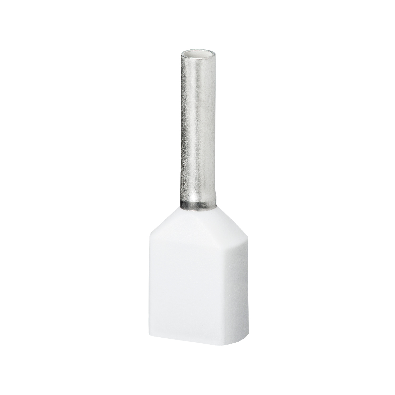 Product image for Thomas & Betts F8000 20 to 2 AWG 0.591 Inch White Electrotinned Copper Nylon Insulated Twin Ferrule