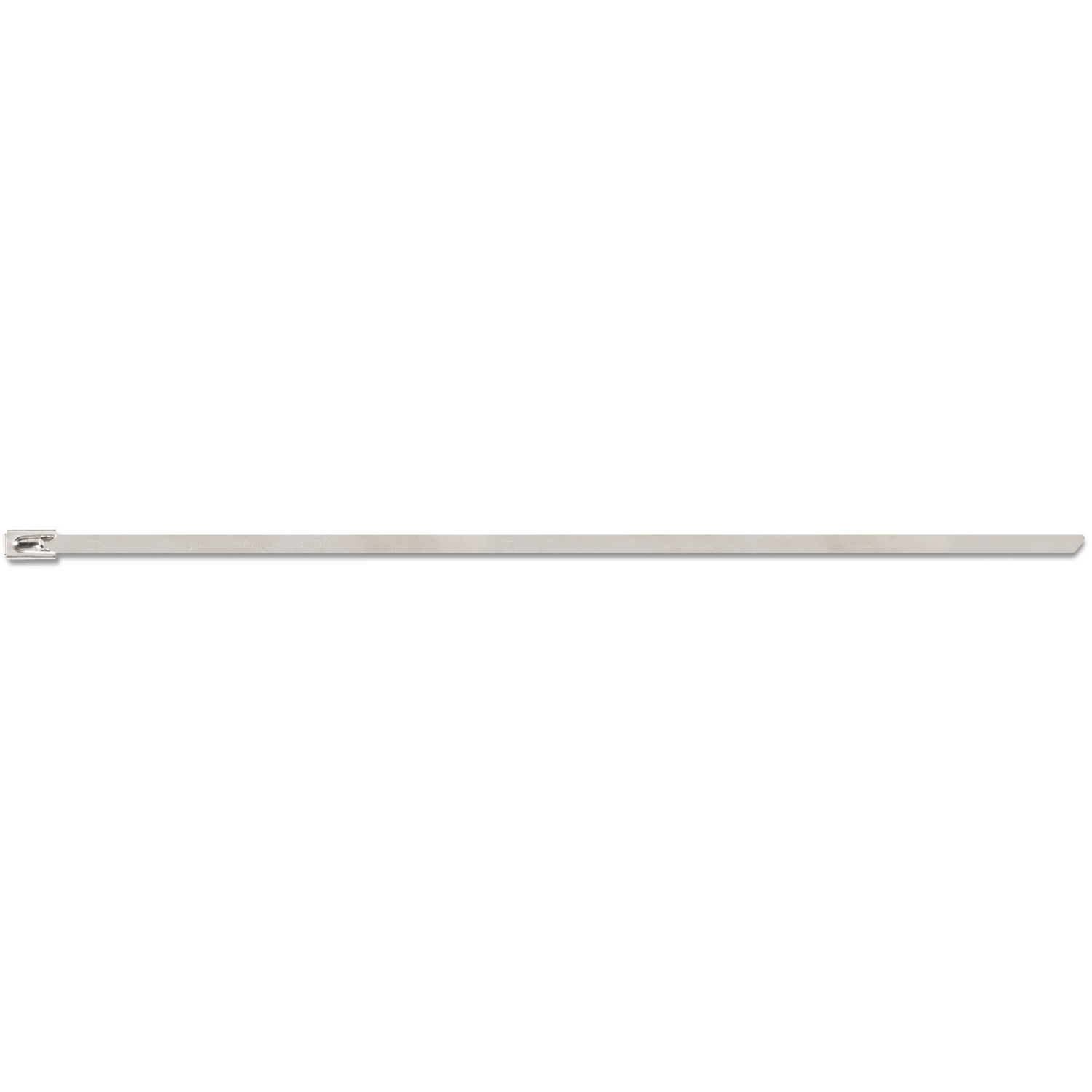 Product image for Thomas & Betts LS-4.6-200B 8" Ball-Lock Cable Tie, Heavy-Duty Stainless Steel - Uncoated
