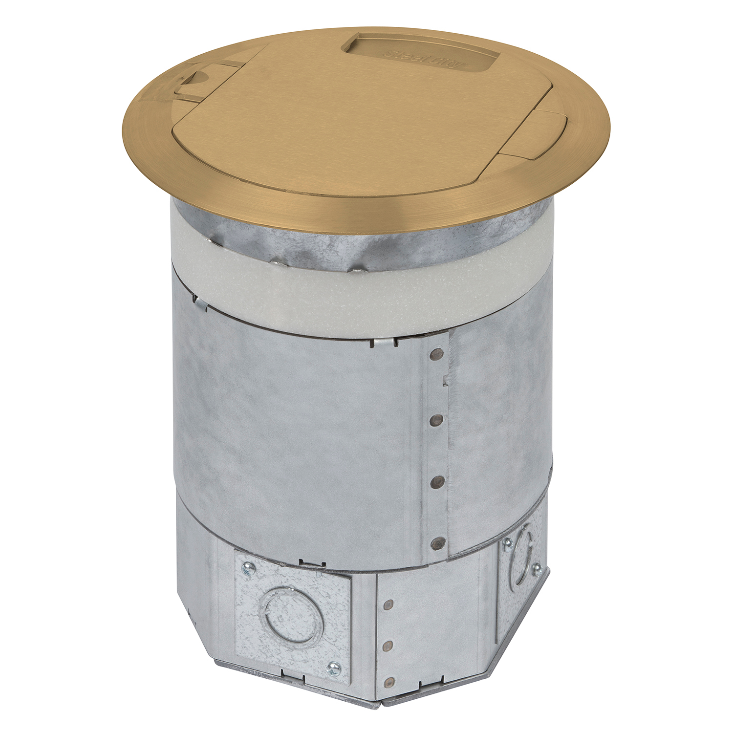 Stl Cty Rpt8 5g Alm Rec 5g Poke Thru Floor Box Alum Gordon