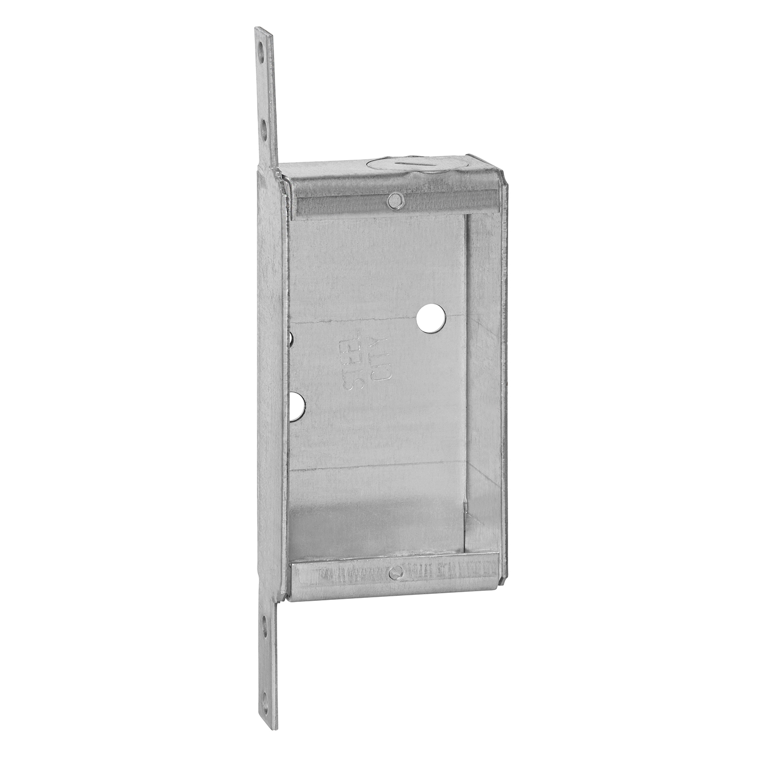 Product image for Steel City SSQV 3-3/4 x 2 x 1 Inch 6.5cu.in Pre-Galvanized Steel Welded Switch Box
