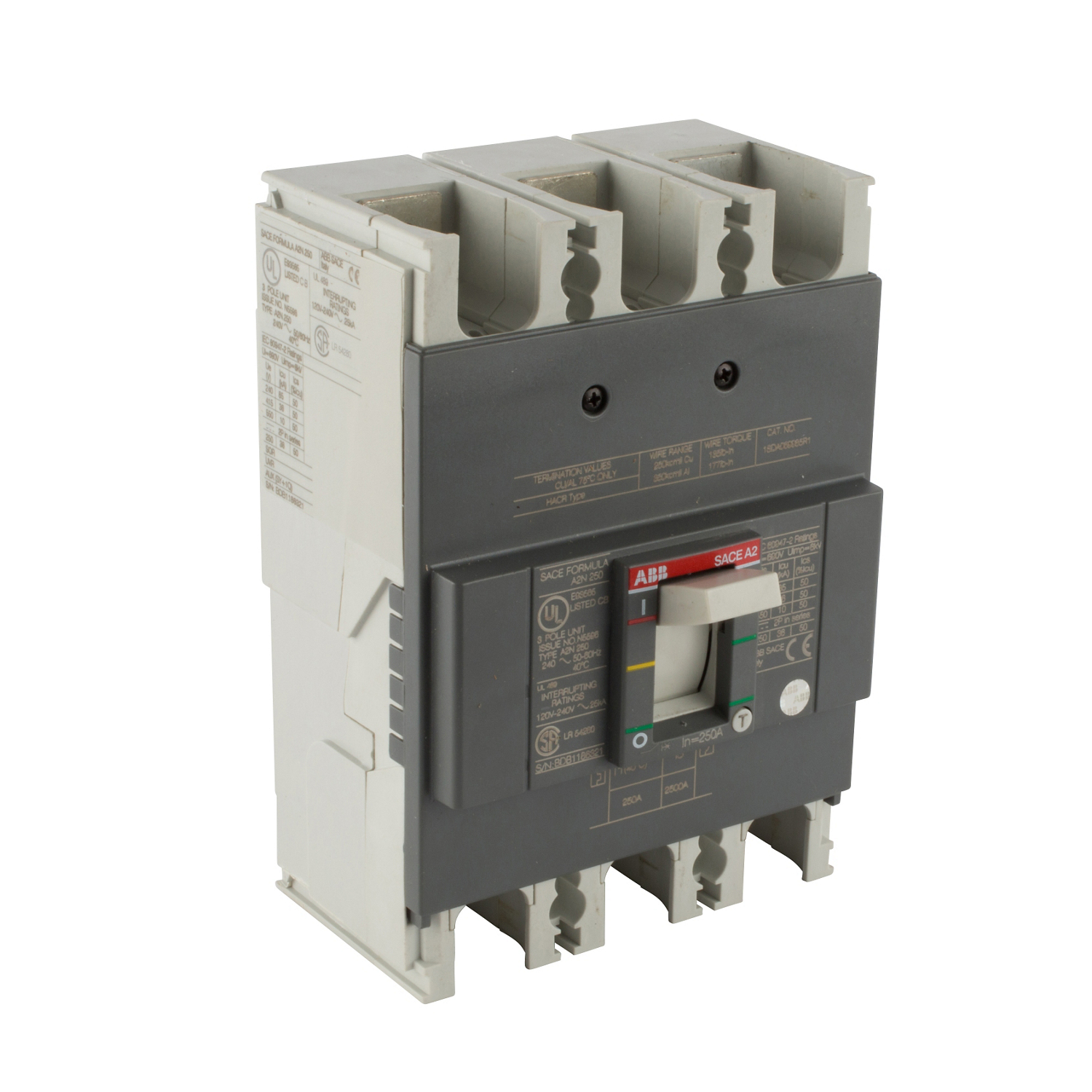 ABB A2N200TW-2 A2N 250 TMF 200-2000 2P F F UL