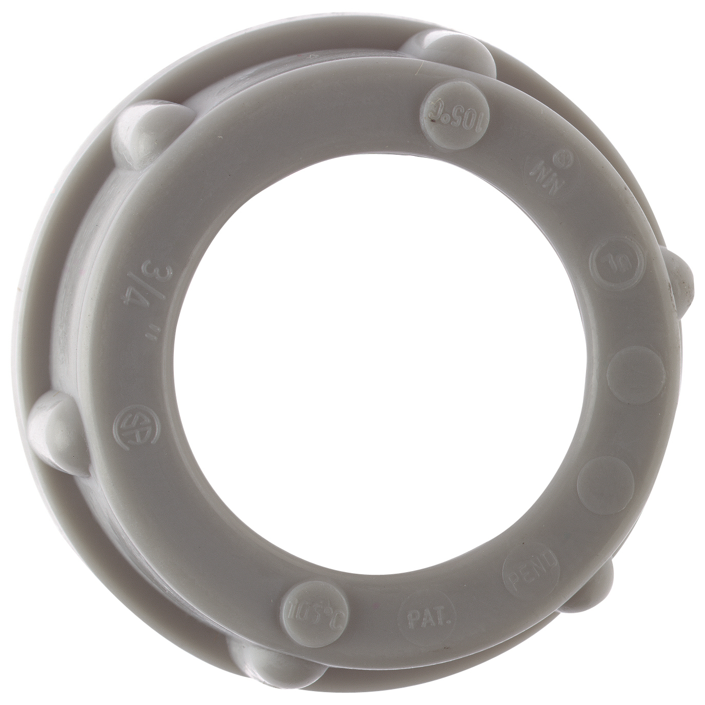 Product image for Steel City BU-510 4" Rigid/IMC Conduit Insulated Bushing - Thermoplastic