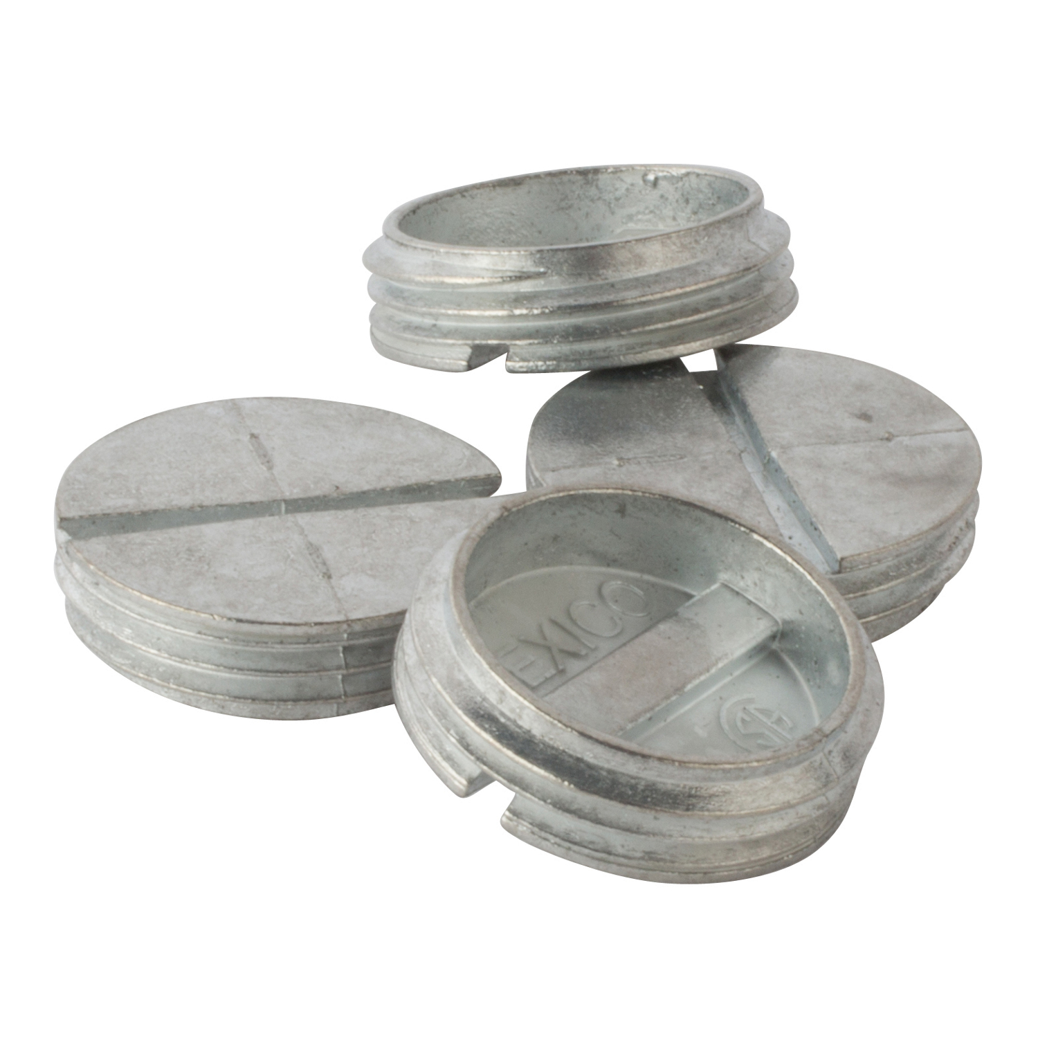 Product image for Red Dot DPLG-2 3/4 Inch Silver Zinc Round Slotted Closure Plug
