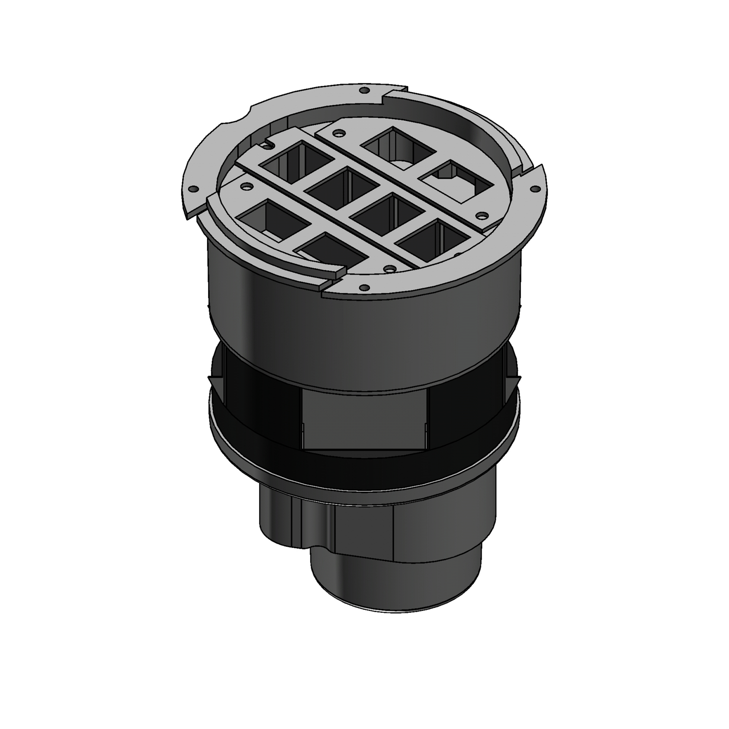 Product image for ABB FPT4-8C-C POKE-THRU BASE- 8COM