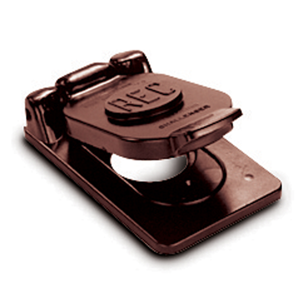 Product image for UB FSC-54 1-G SGL RCPT WP CVR BRN P