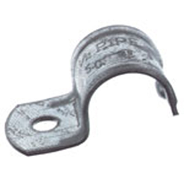 Product image for Steel City HS-403 1 Inch Rigid/IMC Malleable Iron 1-Hole Pipe Strap