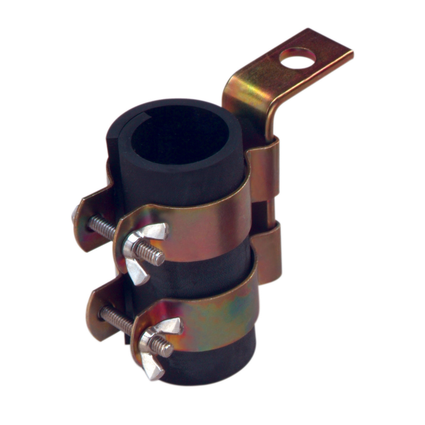 Product image for ABB Elastimold JB-4 Cable Support Brackets, Double Clamp, 1.80 inch-2.40" (45-61 mm), Plated Mild Steel