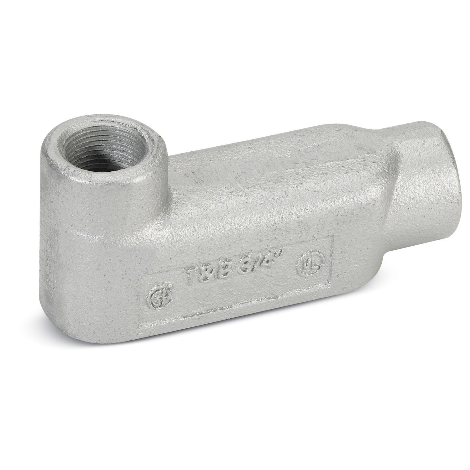Product image for Thomas & Betts LB75MCG 3/4 Inch Zinc Plated Malleable Iron Type LB RIGID/IMC Conduit Body Cover and Gasket