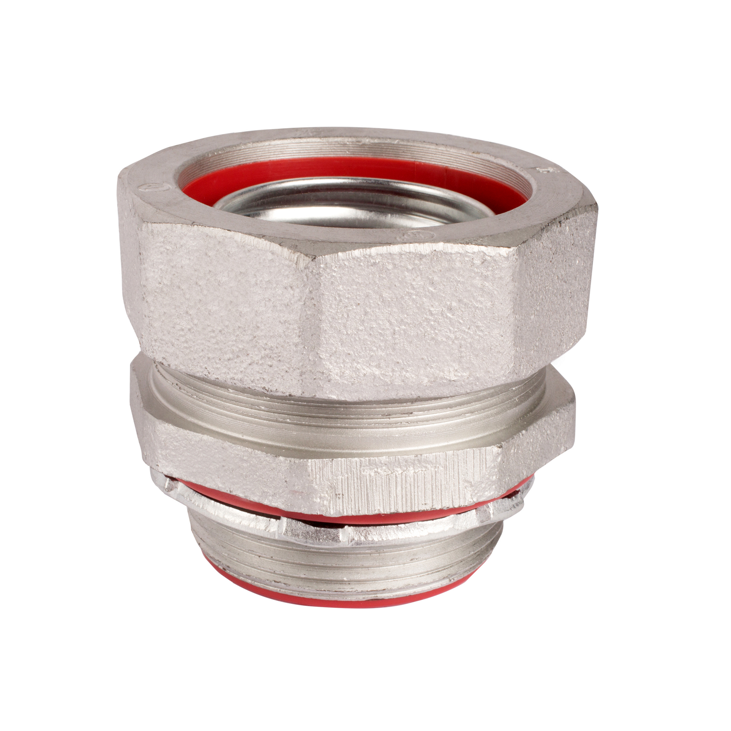 Product image for Steel City LT250T-SC 2-1/2" Insulated Straight Liquidtight Connector, Steel, General Purpose Commercial