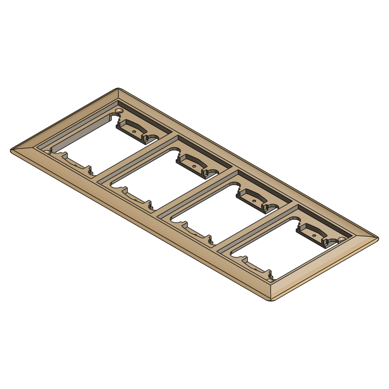 Product image for ABB P64 4GCP 4-GANG CARPET PLT POWE
