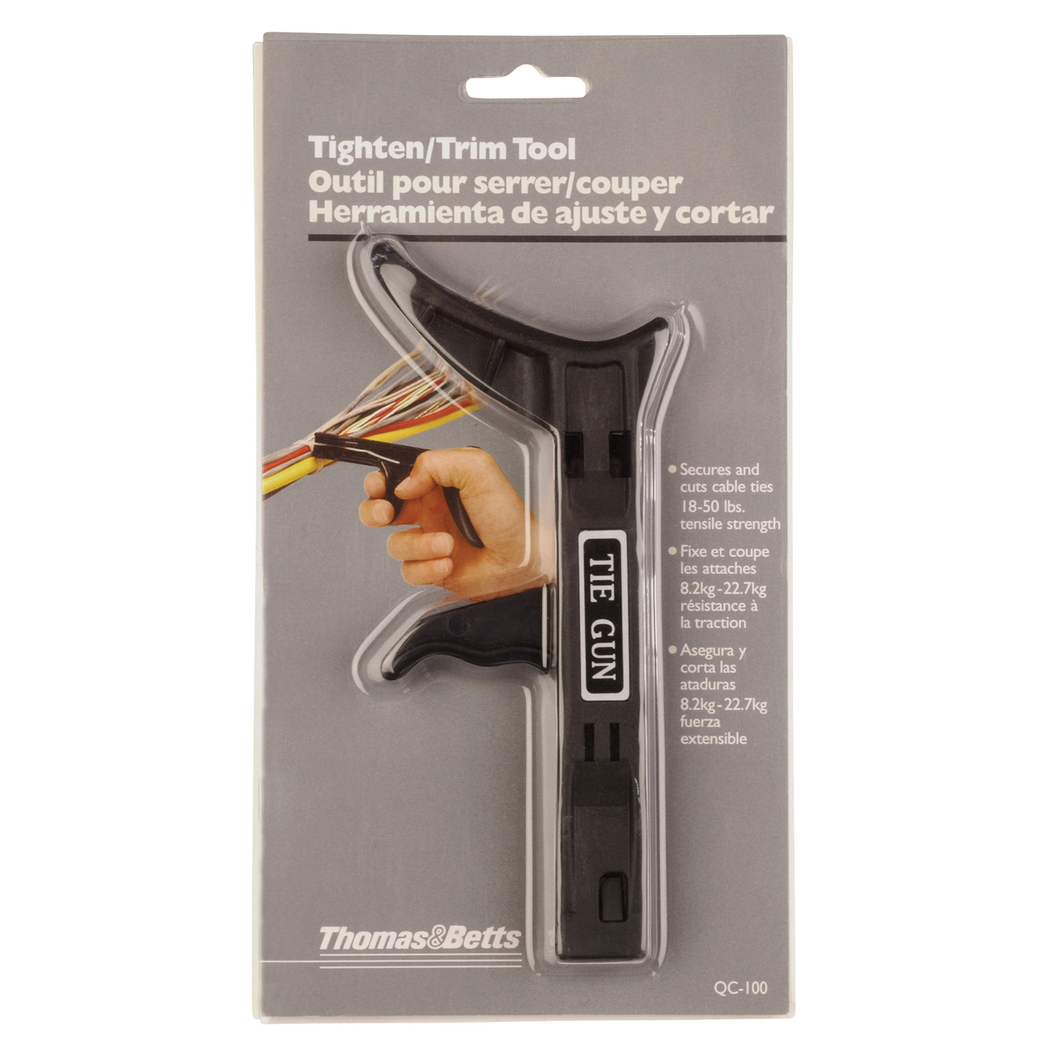 Thomas & Betts QC100 Lightweight Hand Installation Tool, for Nylon