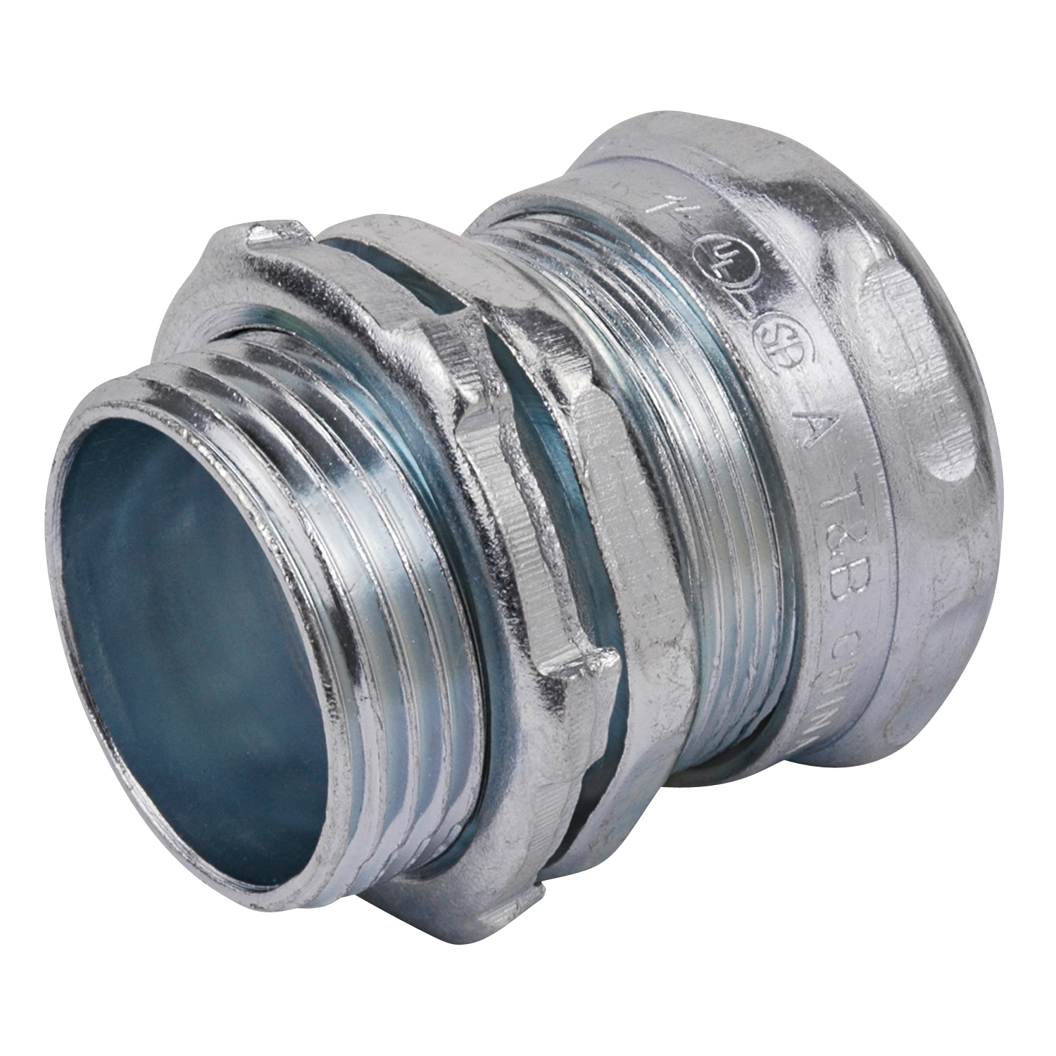 Product image for Steel City TC113A 1" EMT Compression Connector, Steel - Non-Insulated