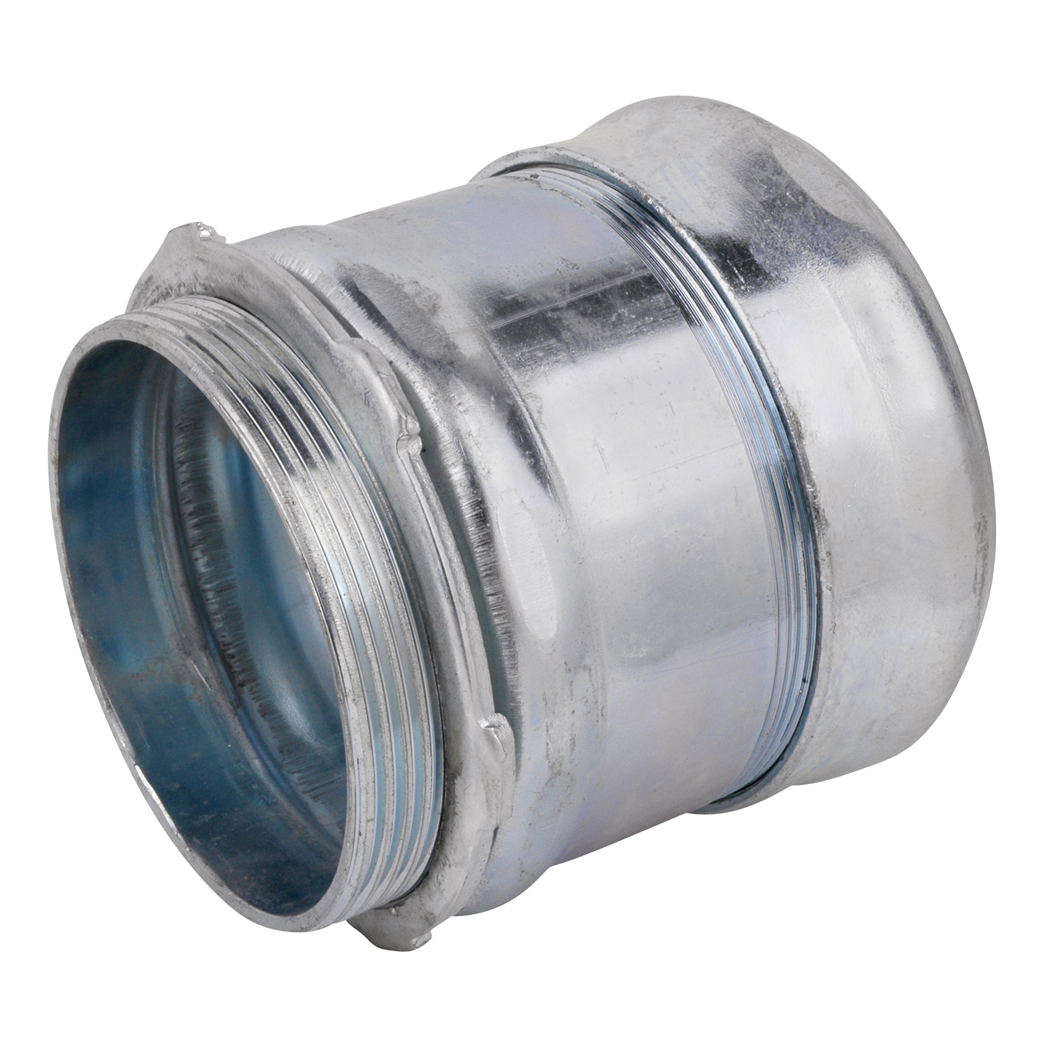 Product image for Steel City TC119A 3-1/2" EMT Compression Connector, Steel - Non-Insulated