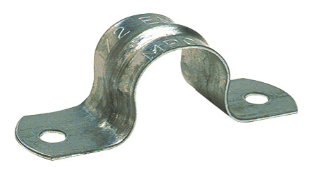 Product image for Steel City TS-905 1-1/2" EMT Two-Hole Strap - Steel/Zinc Plated