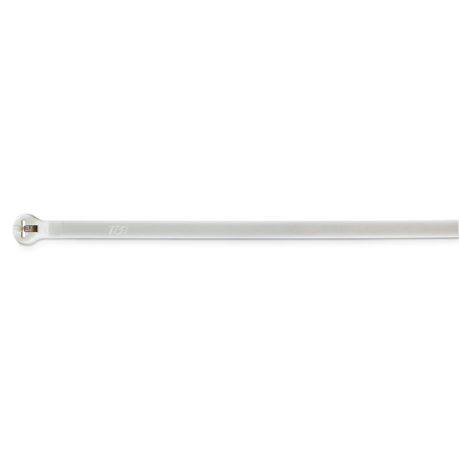 Product image for Thomas & Betts TY23MFR 2-Piece 24 Inch 18 lb White Flame Retardant Cable Tie