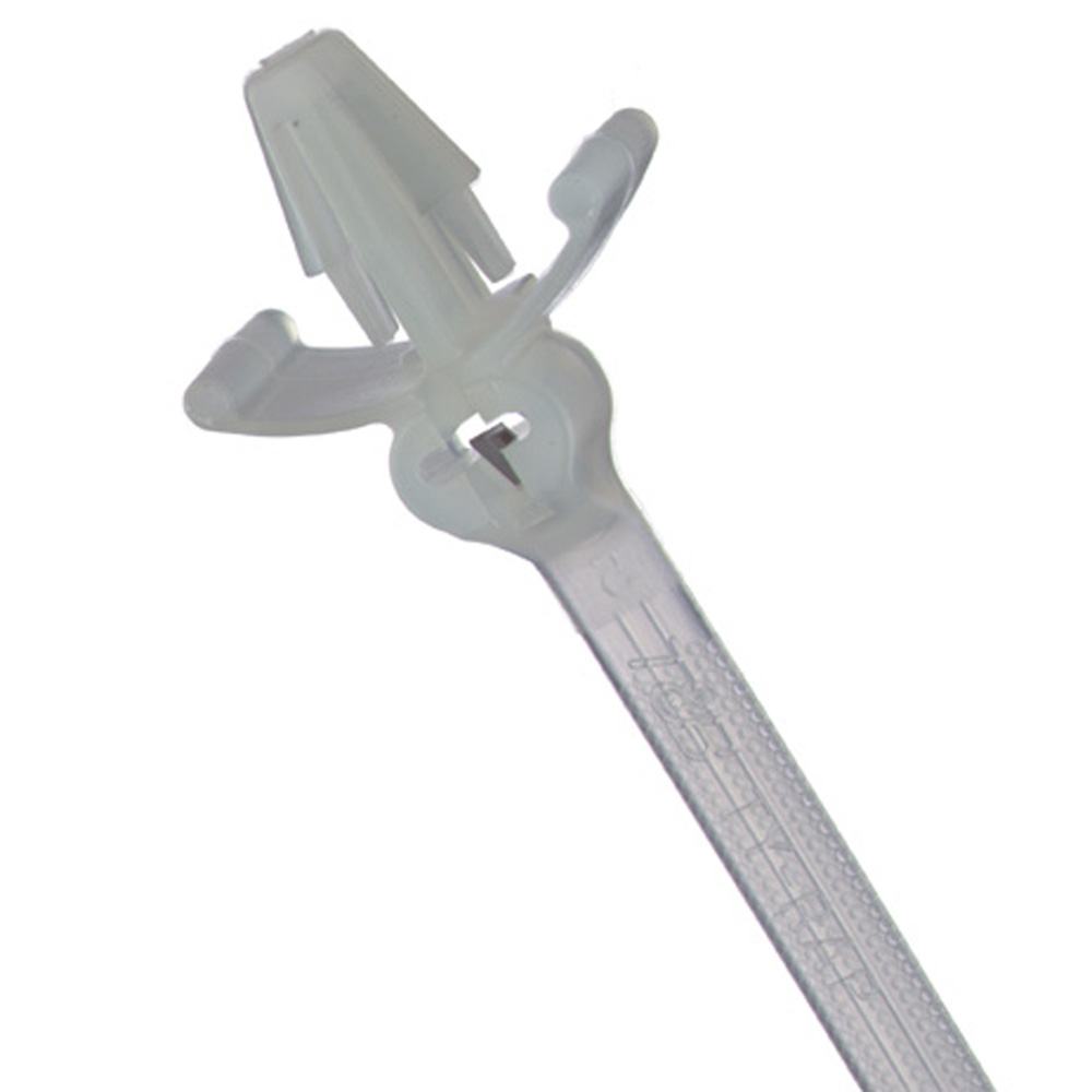 Product image for Thomas & Betts TY554M 6 Inch 40 lb 3/16 Inch Hole Natural Push Mount Cable Tie