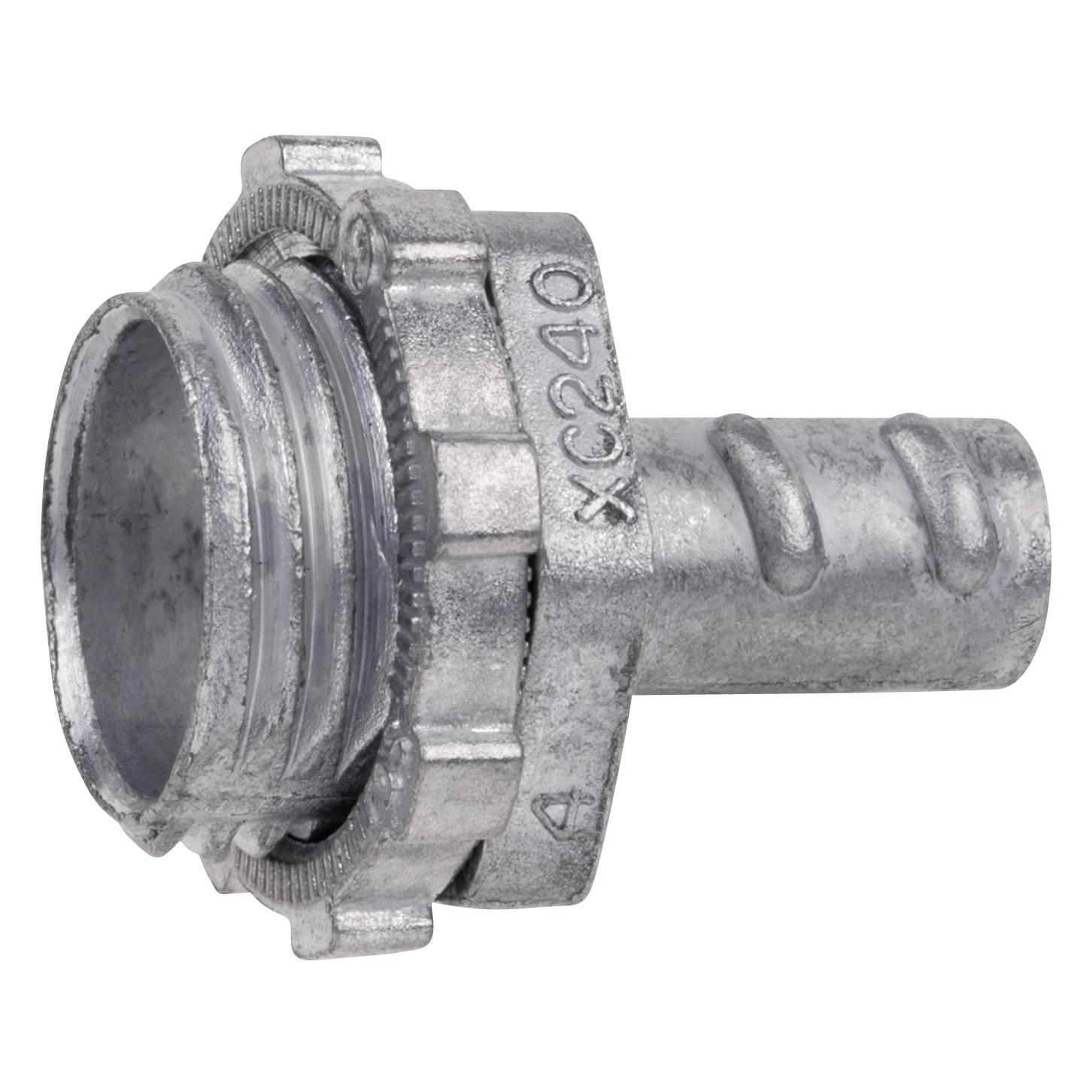 Product image for Steel City XC244 1-1/4" Armored Cable/Flex Conduit Screw-In Connector, Die Cast Zinc