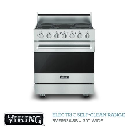 RVEC3305BSB Viking 30 Electric Cooktop - RVEC STAINLESS STEEL/BLACK GLASS  - Metro Appliances & More