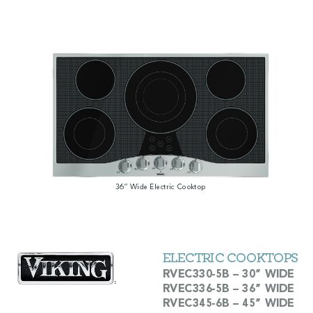 Spec Sheet For Viking Electric Cooktops Viking Range Llc