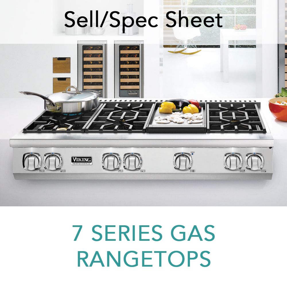 Spec Sheet For 7 Series Gas Rangetops Viking Range Llc