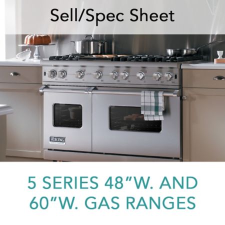 Spec Sheet For 5 Series 48 And 60 W Gas Ranges Viking Range Llc