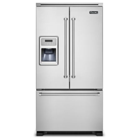 Viking VIRERARH28 3 Piece Kitchen Appliances Package with Bottom Freezer  Refrigerator and Gas Range in Blue