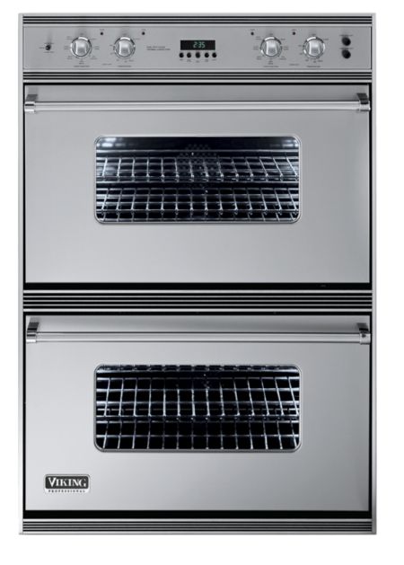 Viking 36" Modern Glass Ceramic Surface, Electric Double Wall Oven,  Warm Drawer