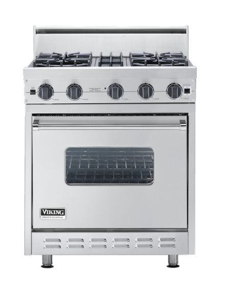 Viking VGIC53024BSS 30 Professional Open Burner Gas Range 