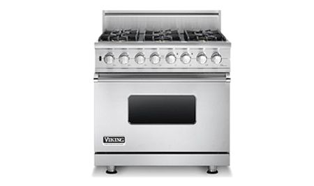 VGR5366BWHLP Viking 36 Gas Range - VGR536 Viking 5 Series WHITE