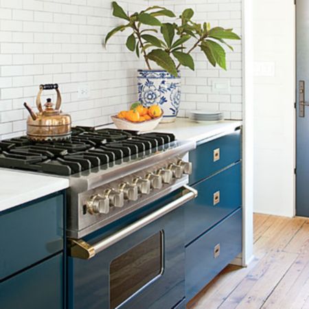 Family-Friendly Home Update features a Viking Blue Range - Viking
