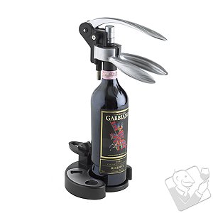 Wine Enthusiast QuickSilver Deluxe Lever Style Corkscrew 4 Piece Gift Set
