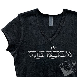 Wine Princess Rhinestone Women's T-Shirt (Medium) image