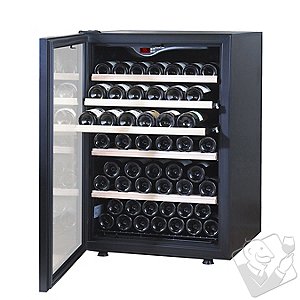 EuroCave Comfort 101 Wine Cellar (1-Temp) (Black - Left Hinged Glass Door)